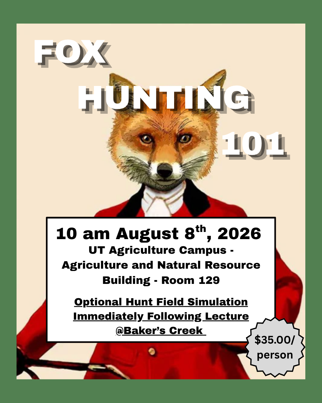 Fox Hunting 101 Clinic