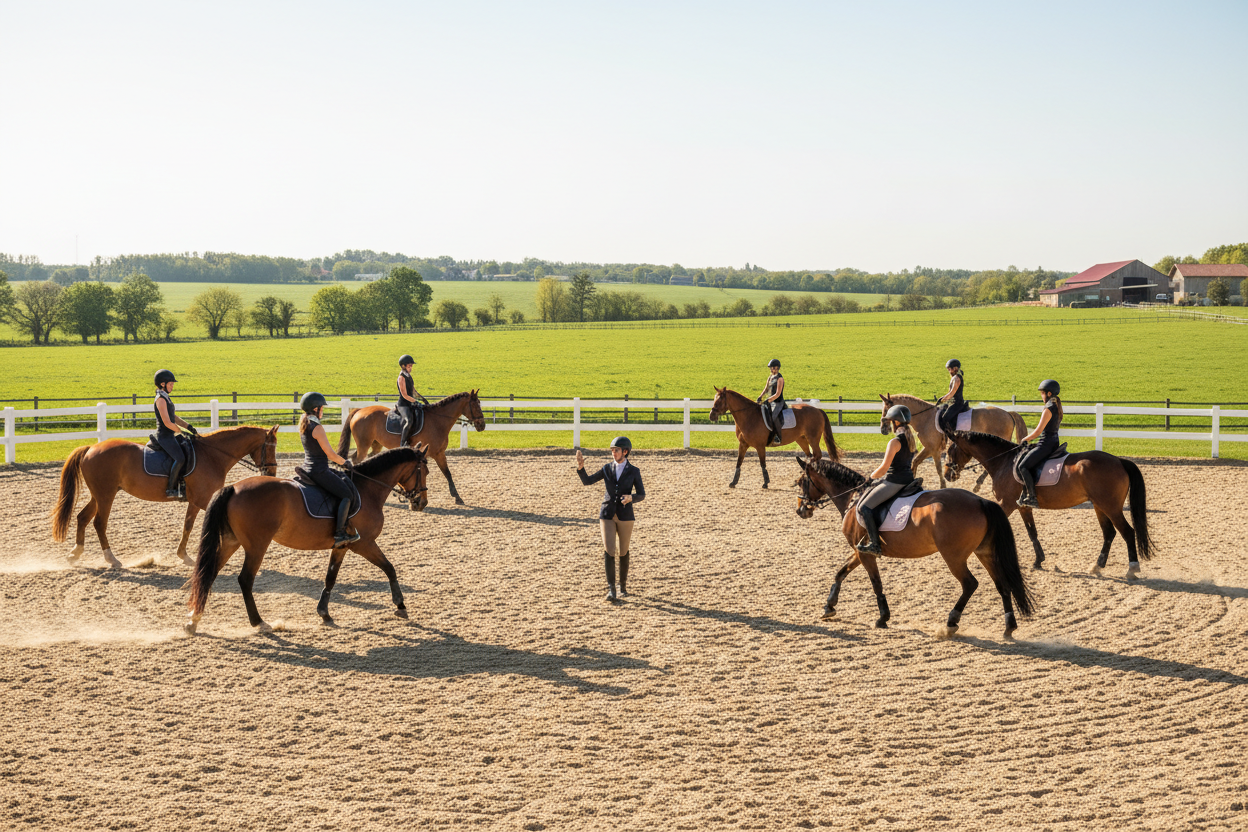Group lesson with head trainer